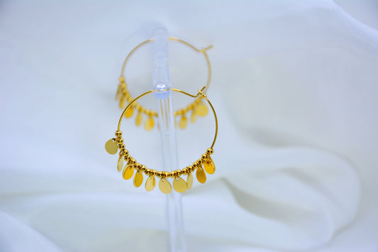 Boucles d'oreilles " créoles "