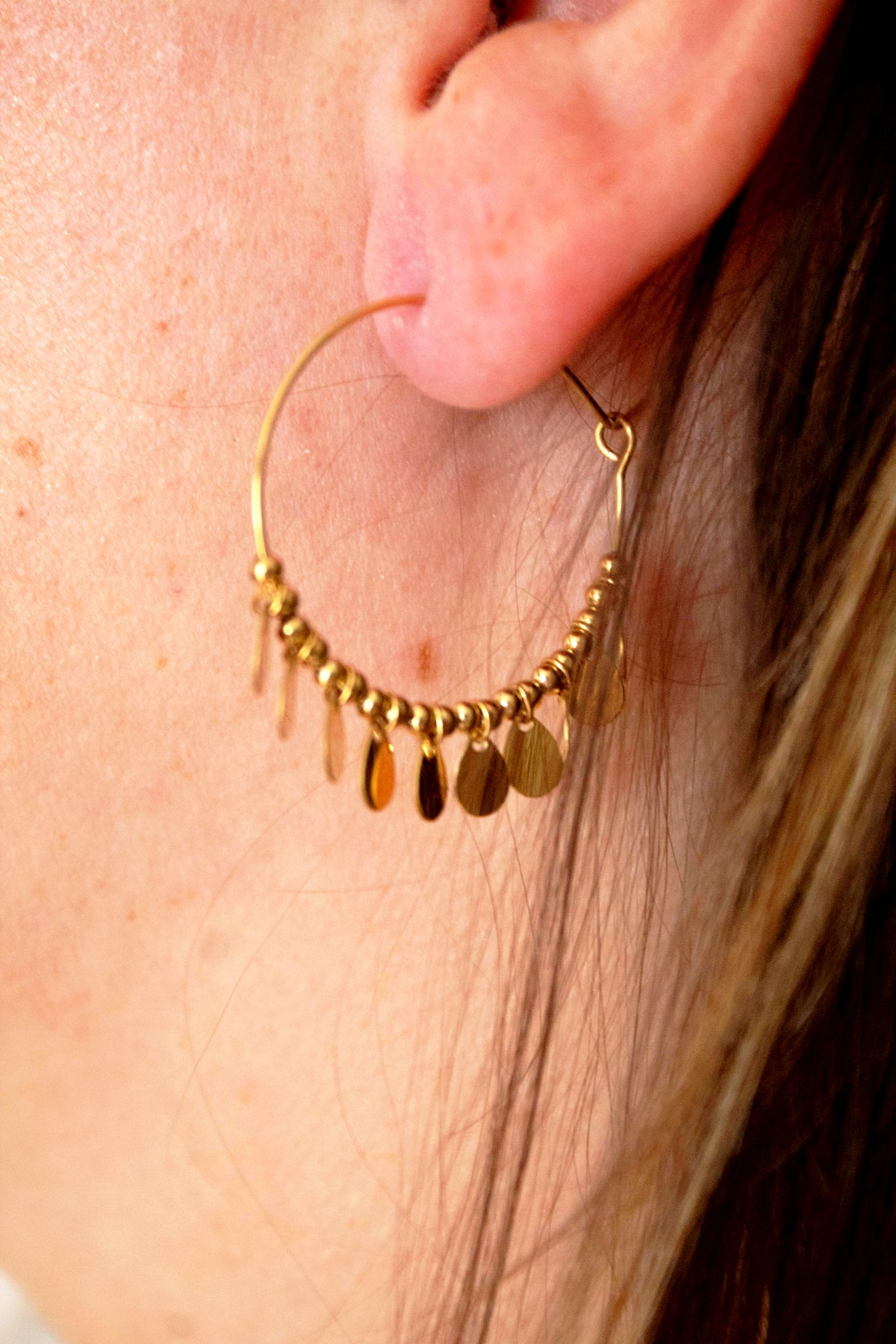 Boucles d'oreilles " créoles "