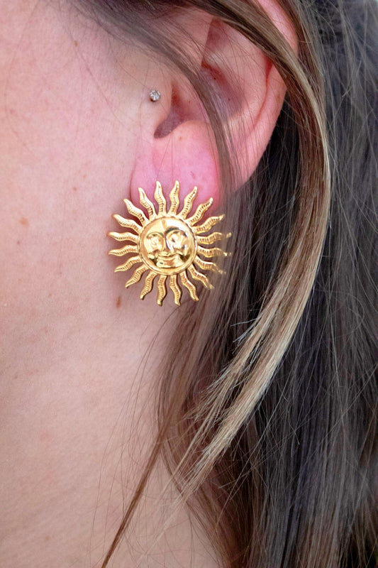 Boucles d'oreilles " grand soleil"