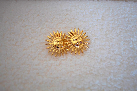 Boucles d'oreilles " grand soleil"
